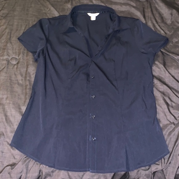 est.1946 cato size medium navy blue button down - Picture 1 of 3